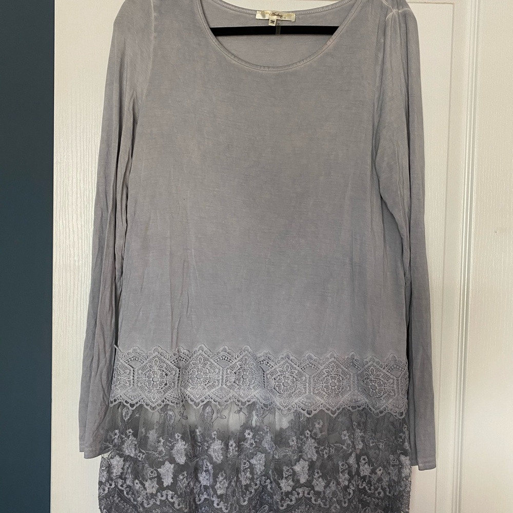 Andree by Unit Grey Long sleeve top